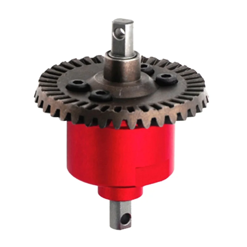 All Metal Front Rear Differential for Traxxas Slash 4X4 VXL Stampede Rustler Remo HQ727 1/10 RC Car Upgrade Parts,Red