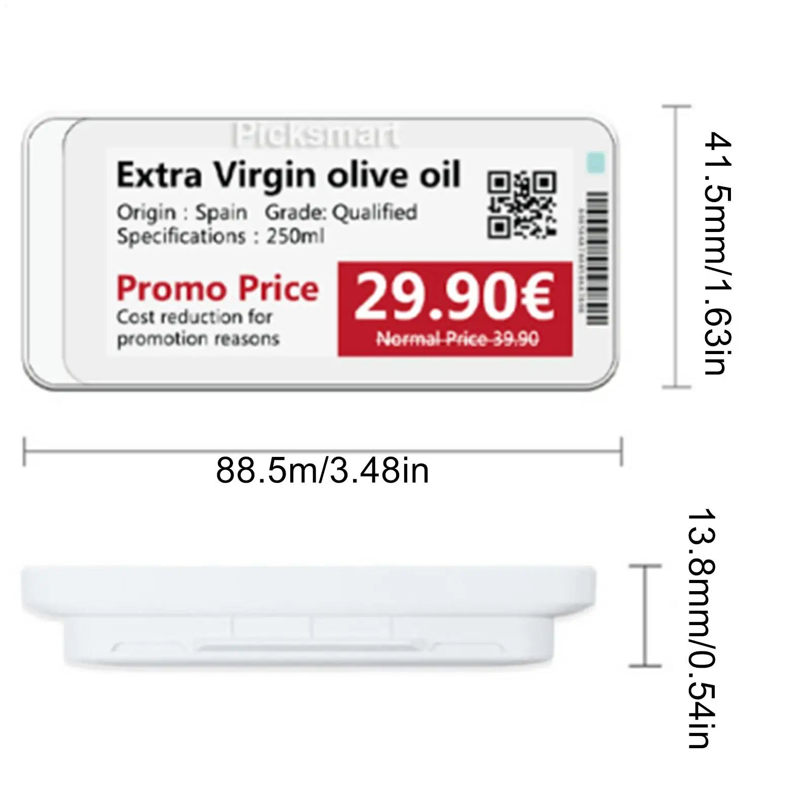 علامة الحبر الإلكتروني اللاسلكية المقاومة للماء لافتات لاسلكية ملصقات الرف الإلكترونية حامل العلامات للمكاتب والمطاعم والداخلي والخارجي