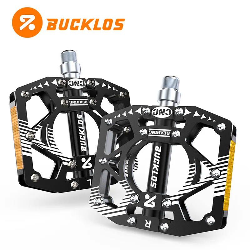 

Педали для велосипедов BUCKLOS MTB, из алюминиевого сплава с ЧПУ, с герметичными подшипниками, для шоссейных, горных и внедорожных велосипедов, высокопрочные, противоскользящие.