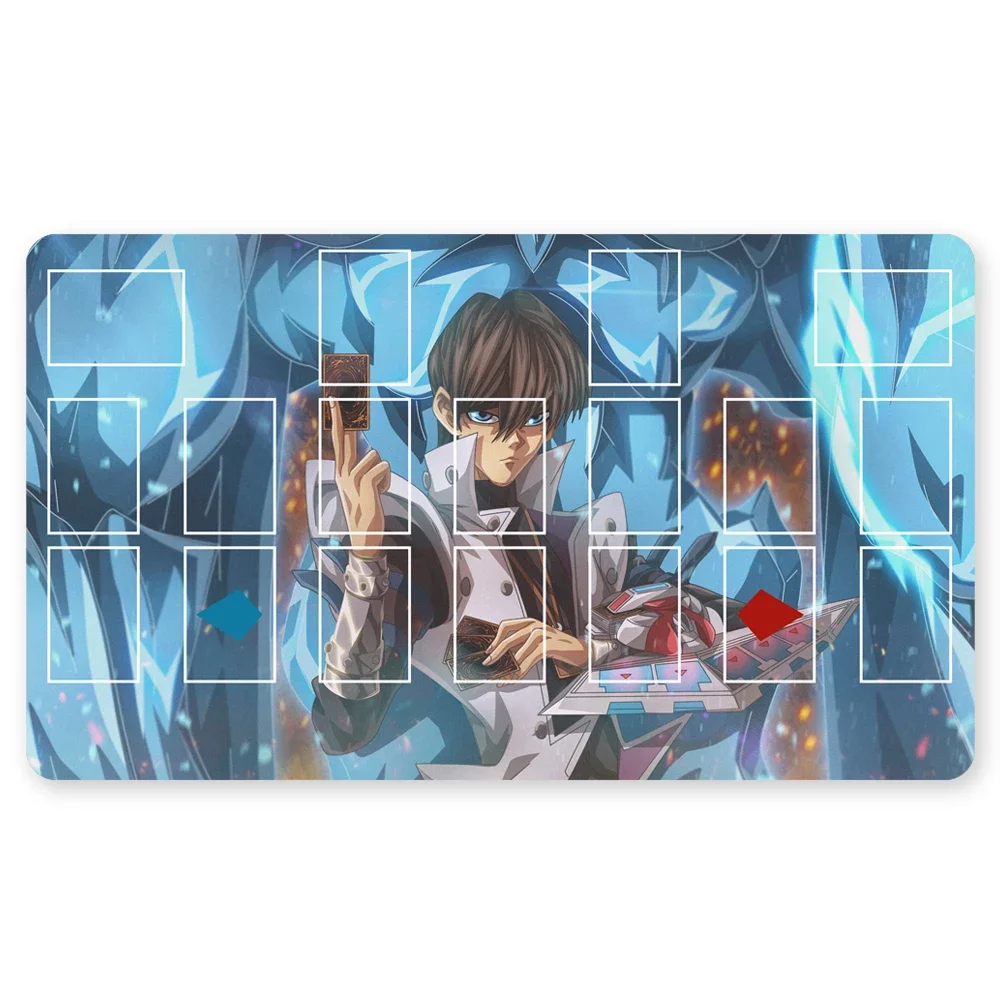 

1123095 - YuGiOh Playmat Blue-eyes Ultimate Dragon Dark Magician Duel Monsters Playmats Compatible for OCG TCG CCG+Free Bag