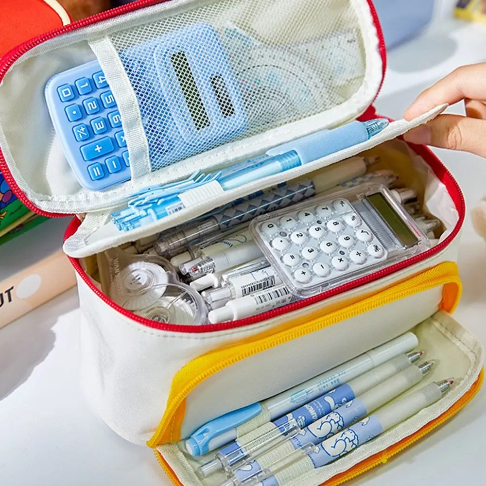 

Новый пенал с рисунком капибары, большая емкость, грязеотталкивающие сумки для ручек, пенал, подарки