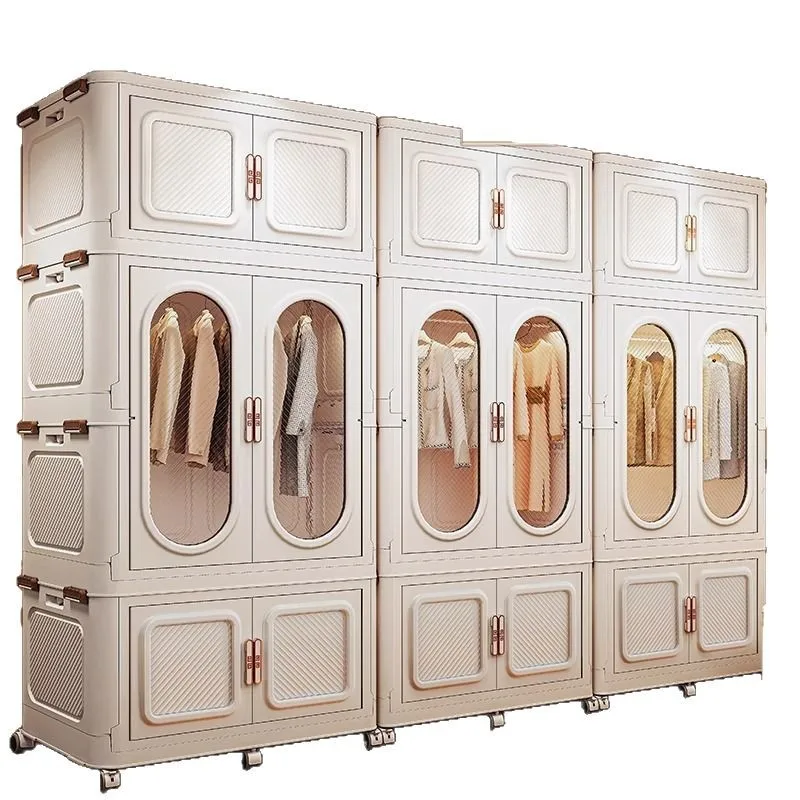 

Easy to assemble new wardrobe adult children bedroom home modern