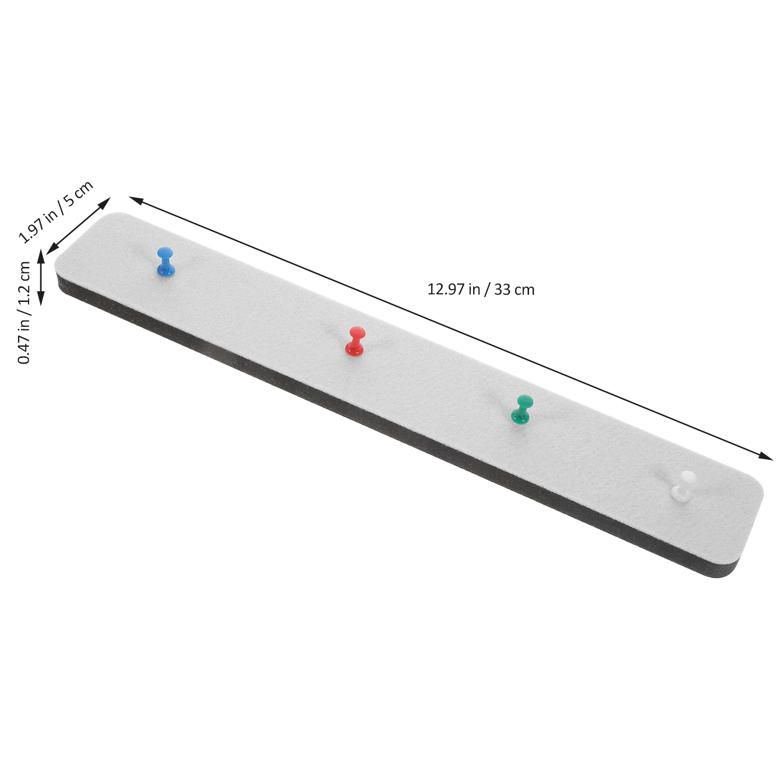 مجموعة واحدة من شرائط لوحة الإعلانات من مادة إيفا خفيفة الوزن ولوحة إعلانات صغيرة للمدرسة والمنزل والمكتب وعرض الصور #1