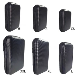 Digital Multimeter Bag Tool Bag Black For Headphone Bag Shockproof Bag EVA Box Case Earphone Carbon Fiber Texture Storage Bags