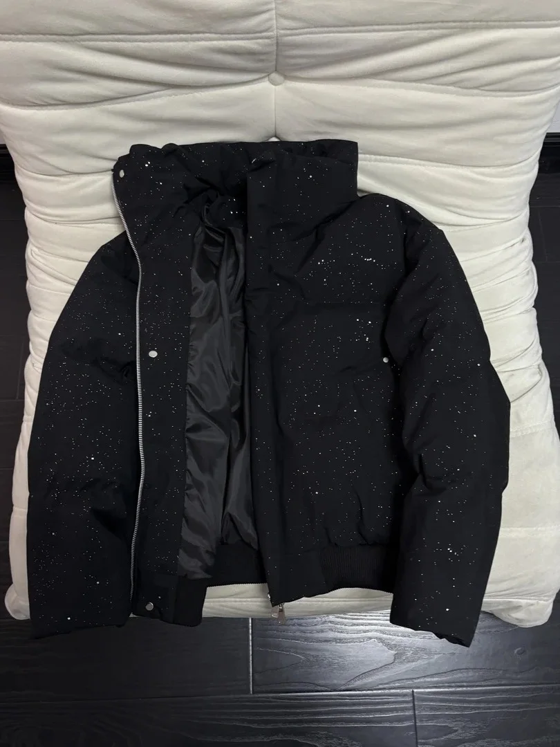 American High Street ex Thiened Cotton Jaet Stand Collar Bread Sle Warmth Outerwear Loose Design Spring 2026