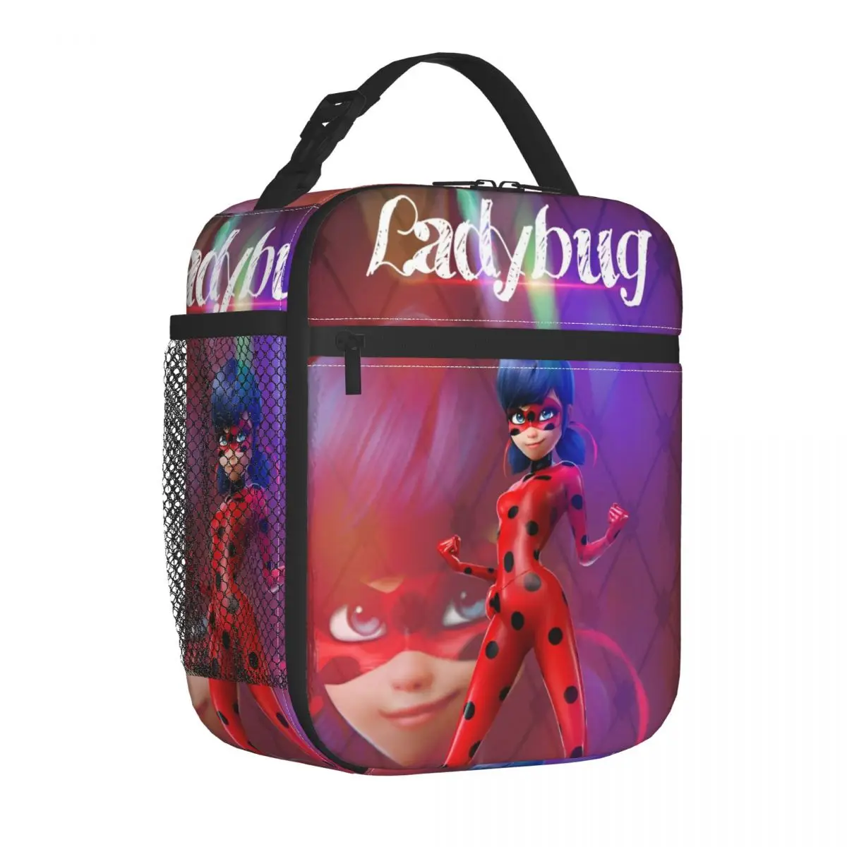 

Miraculou Ladybugss Insulated Lunch Bag Thermal Bag Meal Container Magical Girl High Capacity Tote Lunch Box Girl Boy Picnic