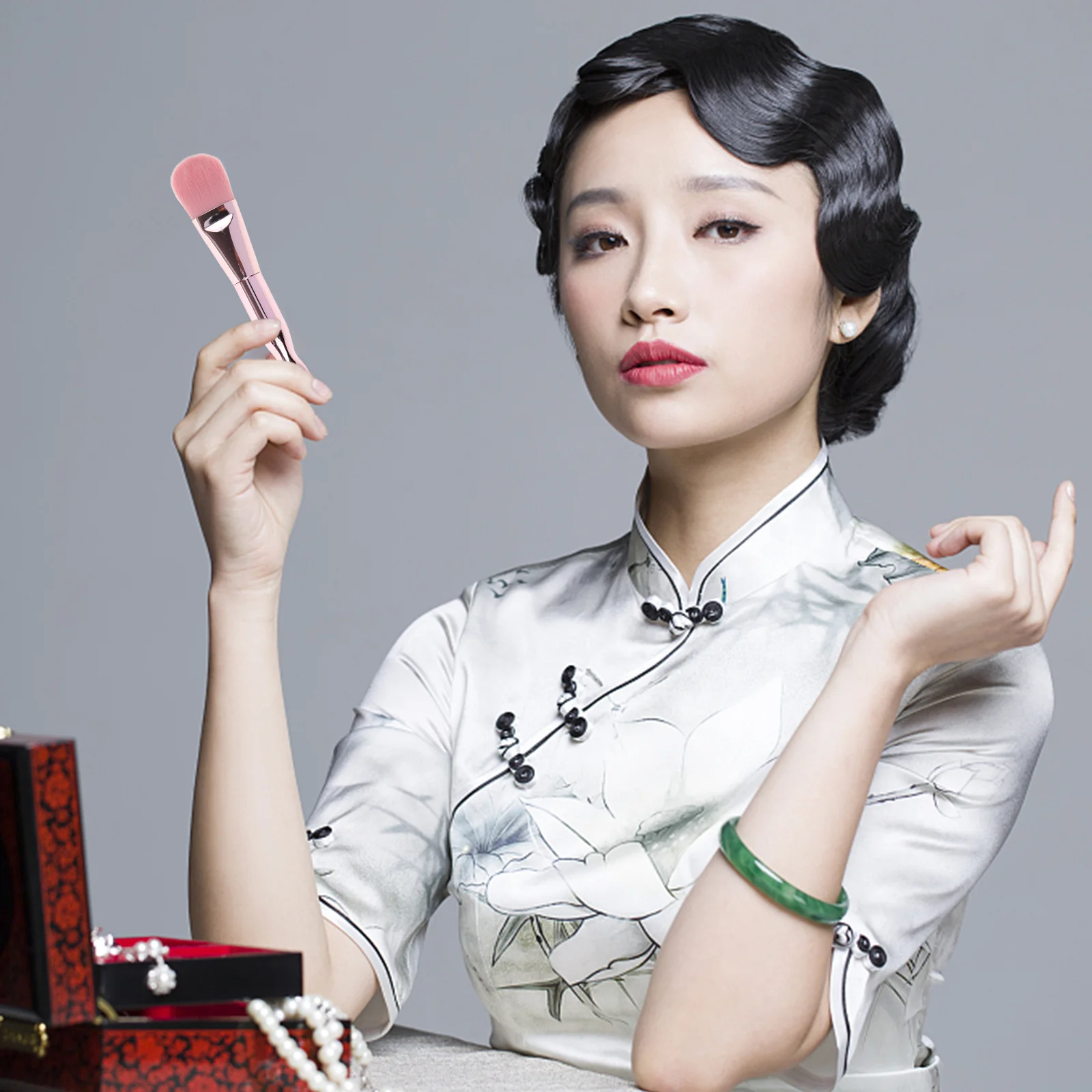 Pincel para máscara para mujer, aplicador de doble extremo, cerdas suaves, aplicación uniforme, máscara de barro de arcilla, herramienta de belleza, regalo, brocha de maquillaje para mujer