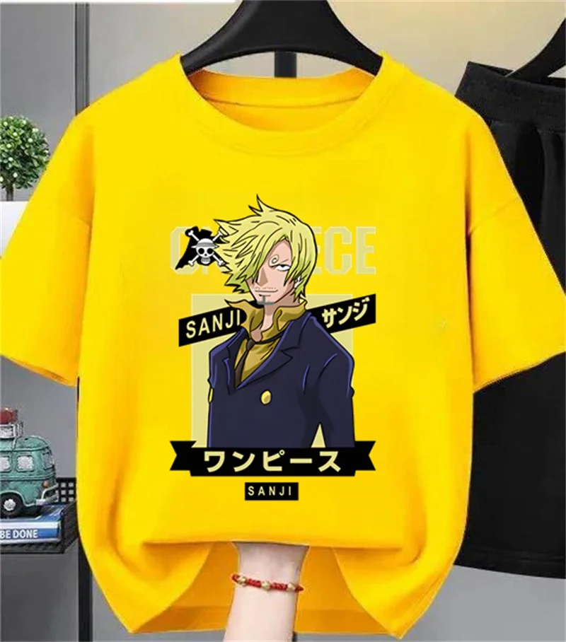 

Summer Kids One Piece T-Shirt Luffy Nika Graphic Design Loose Short Sleeve Breathable Comfortable Tops Boys Clothes Girls