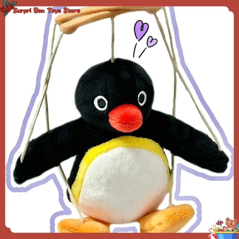 

Original Pingu Cozy Time Blind Box Plush Keychain Cute Tongue-Out Pointing Doll Funny Penguin Hanging Ornament Birthday Gifts