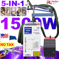 5-IN1 Laser Welder 1500W Welding Machine 4 IN1 Welder Fiber Laser Industrial Rust Remove Cutting Machine Battery Welding Relfar