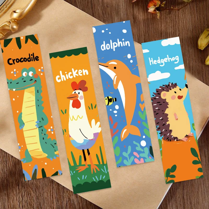 30 قطعة من الإشارات المرجعية للحيوانات المسطحة ديكور ورقي فني لقراءة المجلات