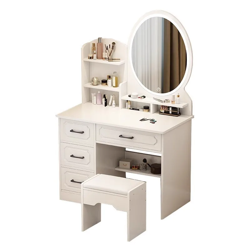 European dressing table with lamp smart makeup table beauty table