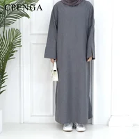 Abaya de dubaï pour femmes musulmanes, Eid Ramadan, robe modeste, turquie, ample, grande robe élégante, vêtements islamiques, nouvelle collection 2024 5