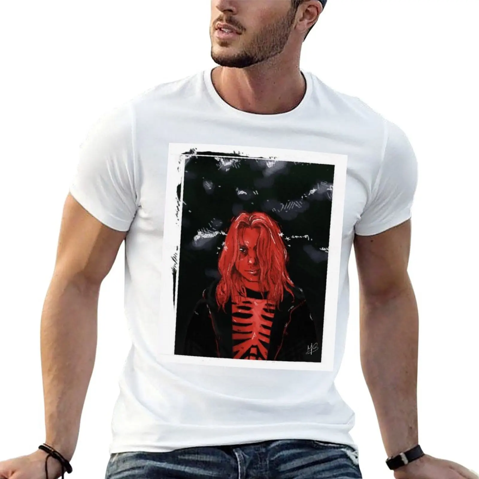 Phoebe Bridgers Drawing T-Shirt oversized clothes mens graphic t-shirts funny