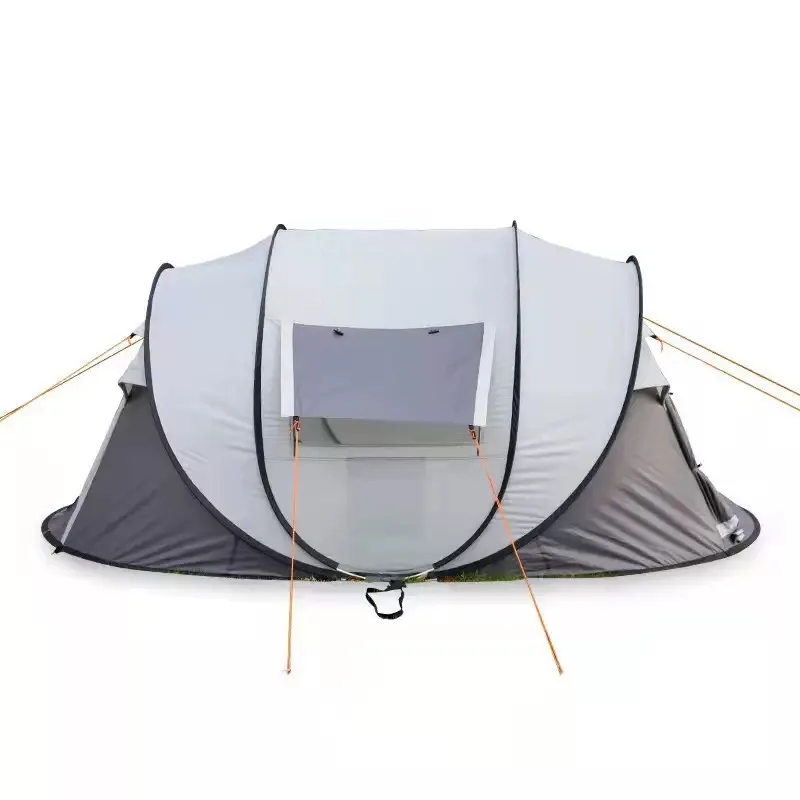 

STLF Portable Single-Layer Foldable Camping Tent Steel Essential Gear for Rain Sun Protection for Family Hiking Outdoor Activiti
