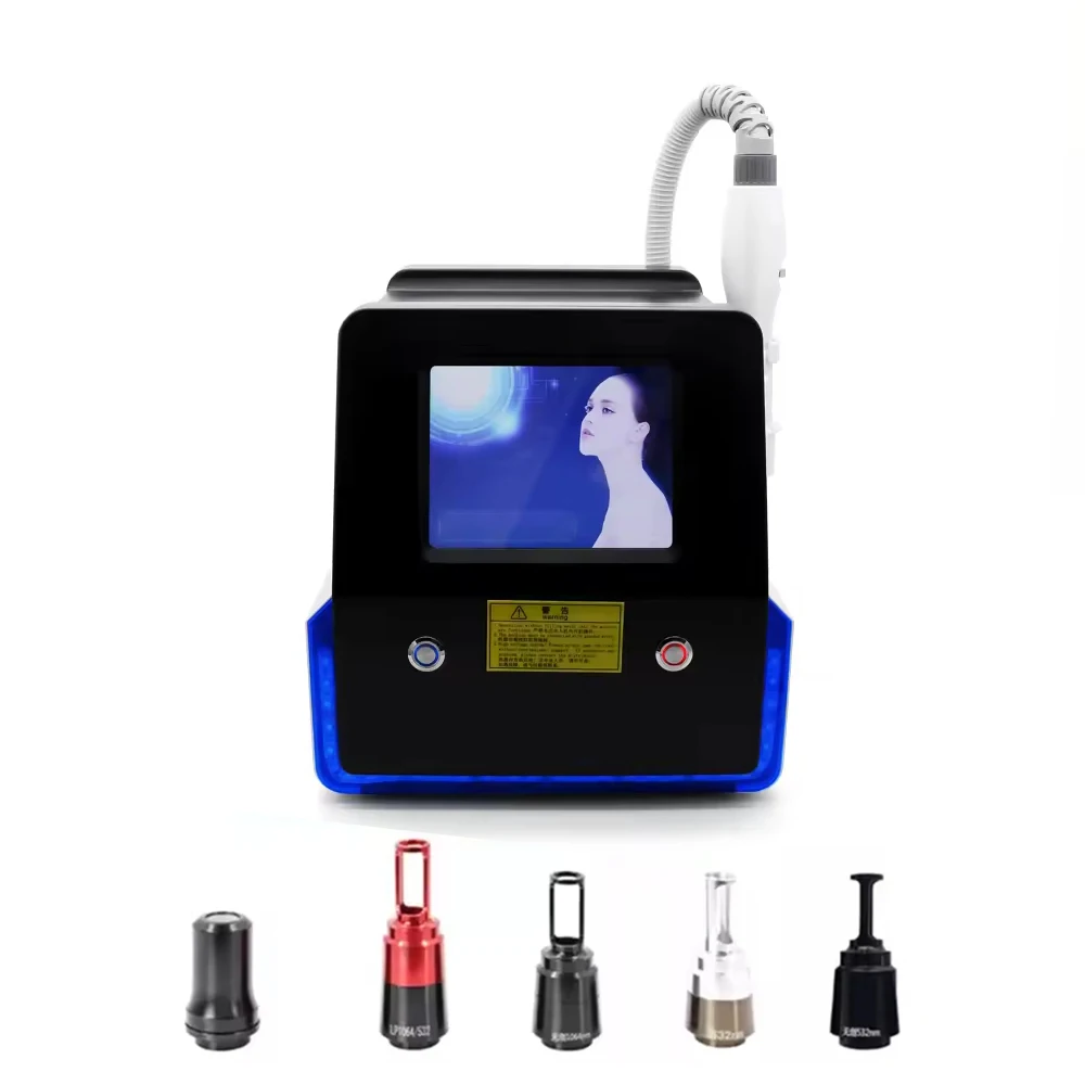 Professional  Q Switched ND YAG Laser 532 &1064 &1320nm Pigment Picosecond Carbon Skin Laser Machine For Tattoo Removal