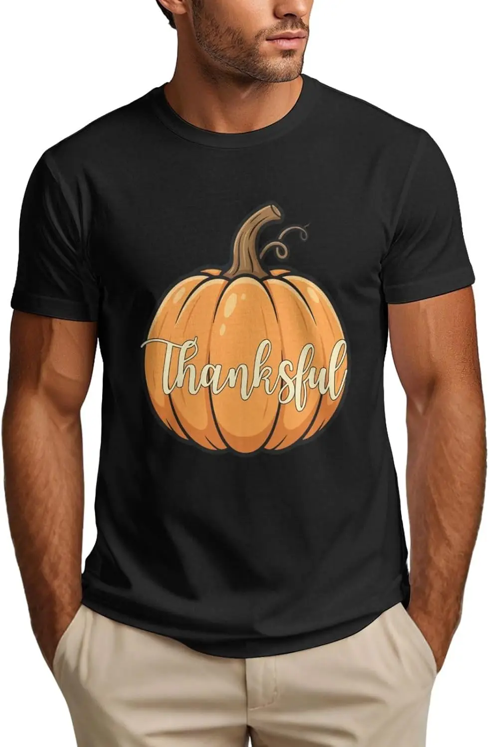Thankful Give Thankss Shirt Funny Thanksgiving Women Men T-Shirt