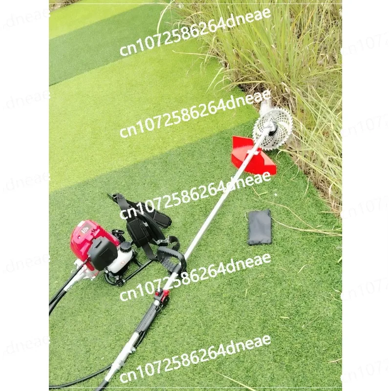 Four-stroke lawn mower backpack  small household multi-function agricultural lawn mower weeding artifact Grass Trimmer