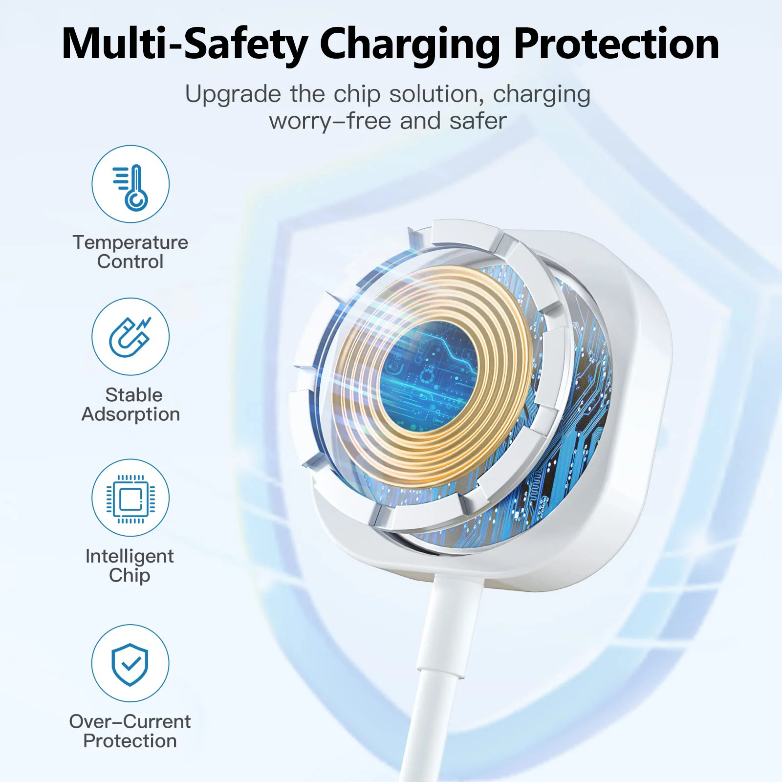 2 in 1 Magnetic Wireless USB A Fast Charger Type C Charging Cable For Apple Watch Series 11 10 9 8 7 iWatch 5 4 3 Ultra Edition view 6