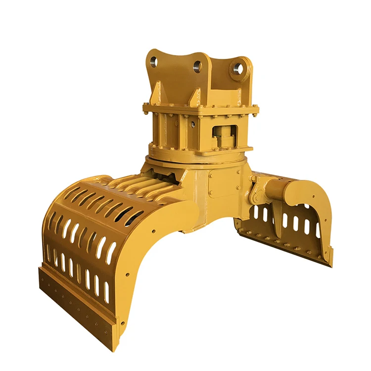Hydraulic Rotating Grapple Log Grapple Wood Grass Gripper Rock Clamp for Excavator and Loaders