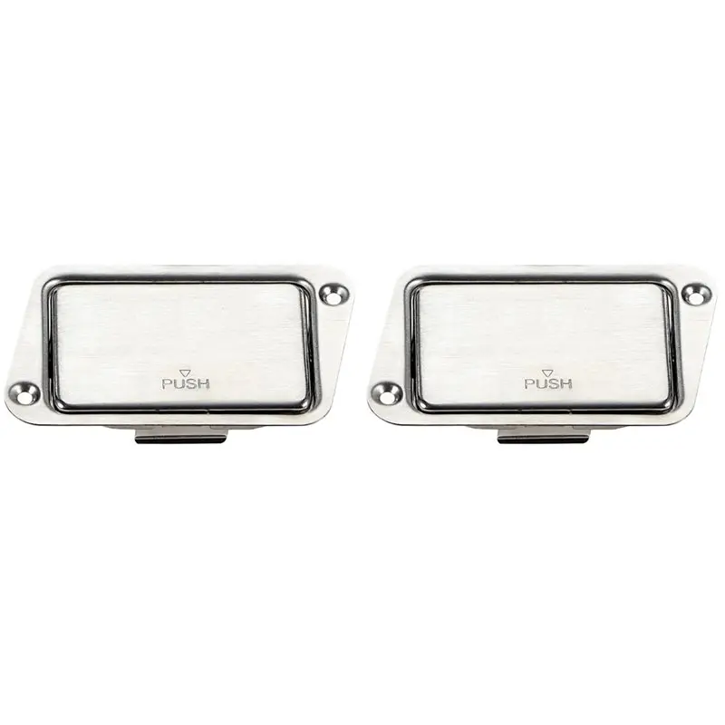 T82C Hot Sale-2X 9V Guitar Battery Box Push-Button Guitar Battery Compartment For Active Guitar Bass Bevel Style