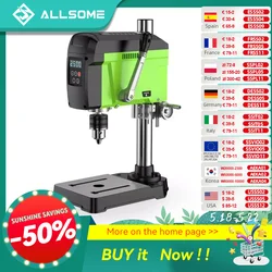 ALLSOME-taladro de banco sin escobillas de 400W, máquina perforadora de 1,5-13mm, BG-516809