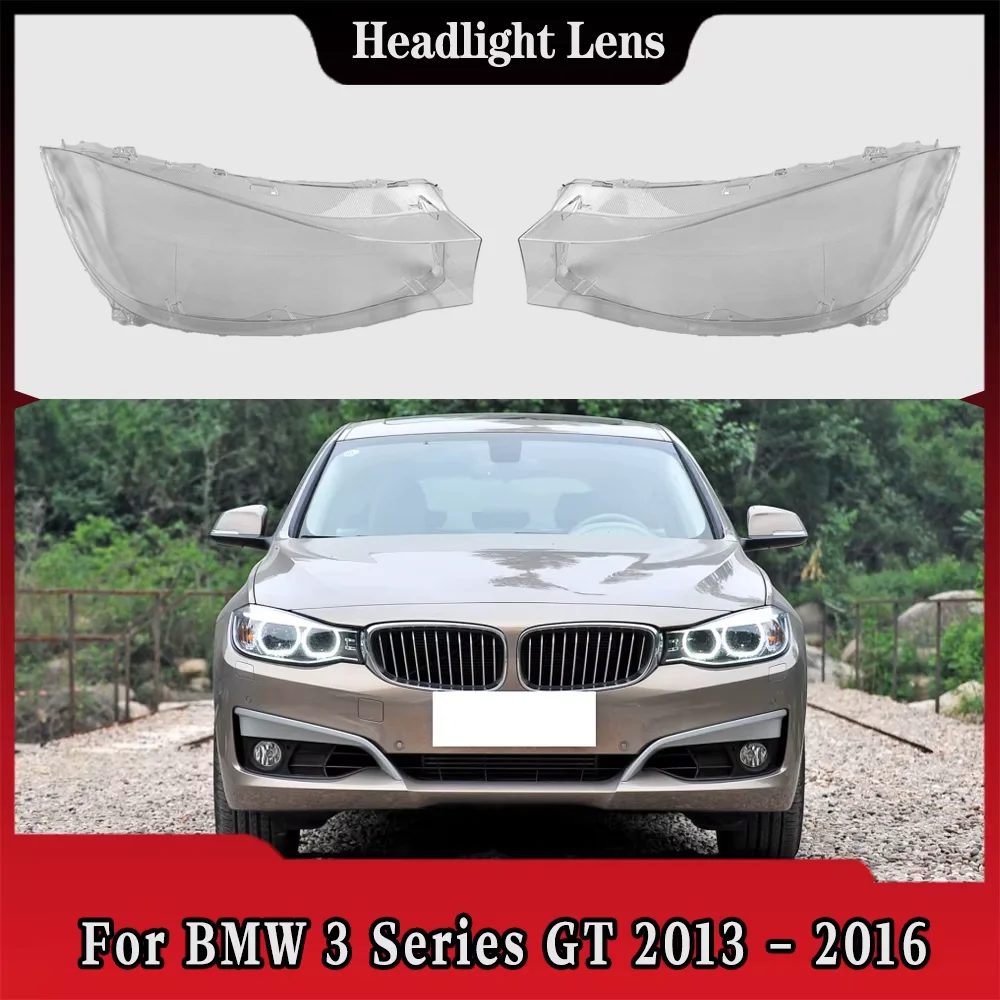 

For BMW 3 Series GT F34 2013 2014 2015 2016 Headlight Cover Replacement Front Car Light Auto Shell Lampcover Lampshade