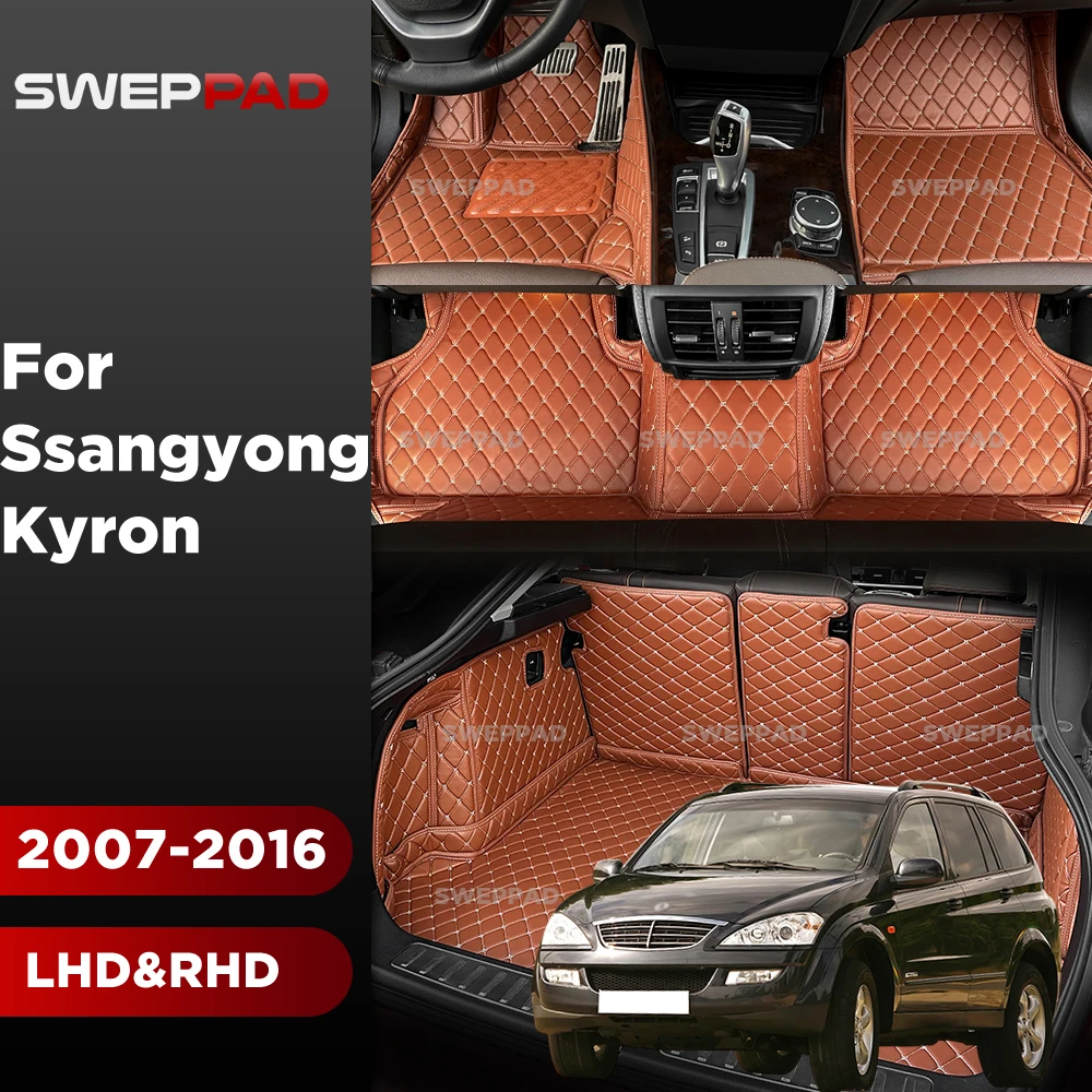 

Car Floor Mats For Ssangyong Kyron 2007-2016 15 14 13 Trunk mat Cargo Liner Protection Carpet Custom Floor Liners Accessories