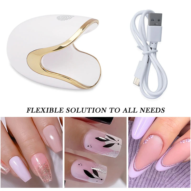 Fast Drying 12W Dinosaur Egg UV Nail Lamp Dryer Mini Single Finger Phototherapy Machine Nail Gel Polish Cured Manicure Tools