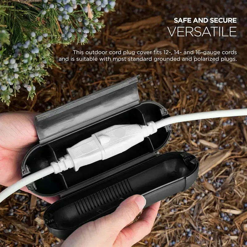 Outdoor Extension Cable Safety Cover, Waterproof Sealed and Weather Proof Electrical Connection Box Indoor and Outdoor Socket image 4