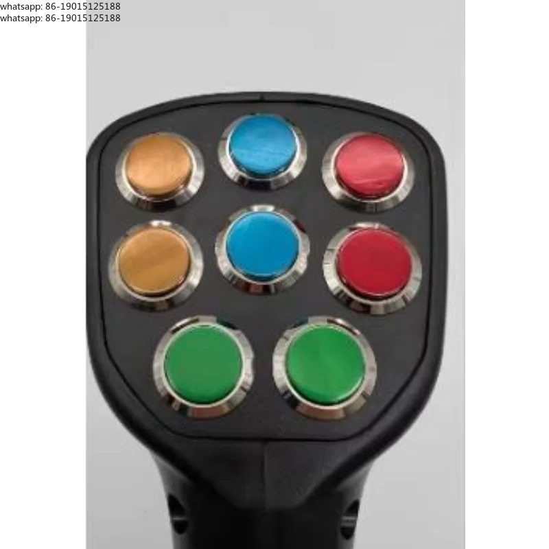 1 excavator harvester accessory, power control 9 buttons, joystick handle, adhesive device