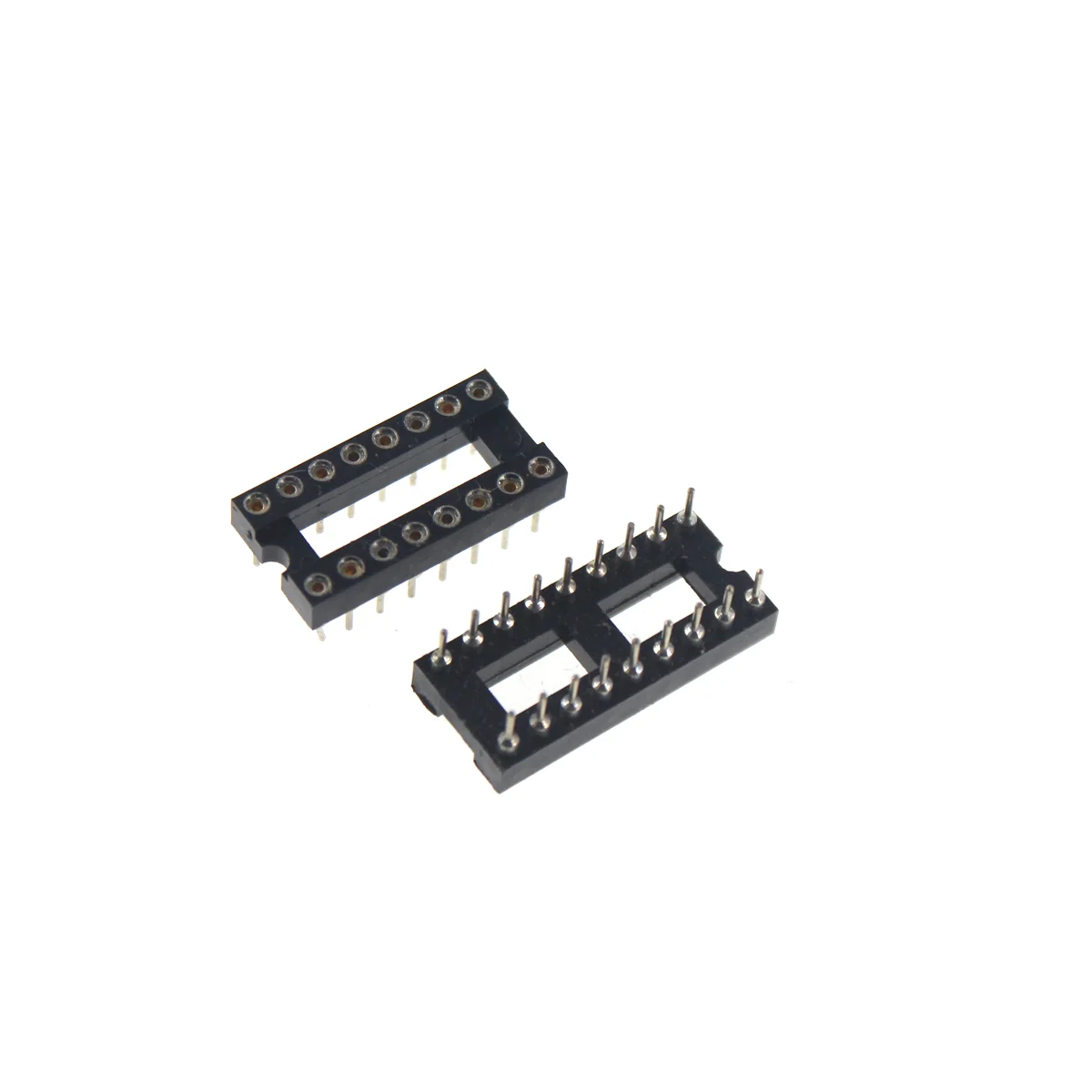 5/10PCS IC Sockets DIP8 DIP14 DIP16 DIP18 DIP20 DIP28 DIP40 Pins Round Hole 2.54 PCB Connector DIP Socket 6 8 14 16 18 20 28 32