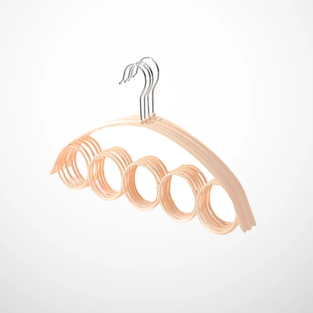 

4Pcs Closet Organizer Hanger 5 Hook Plastic Scarf Tie Rack Non-Slip Space Saver for Jewelry and Belts Scarf Tie Hanger