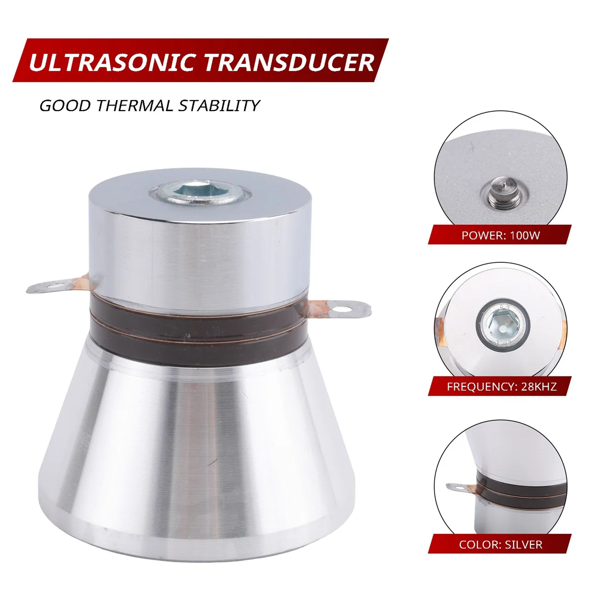 HOT 100W 28kHz Ultrasonic Piezoelectric Cleaning Transducer Cleaner High Performance Ultrasonic Piezoelectric Transducer