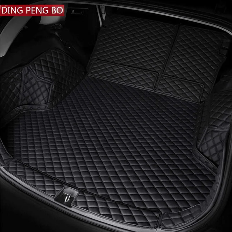 leather car trunk mat for hyundai tucson 2015 2016 2017 2018 2019 2020 suv cargo liner accessories interior boot