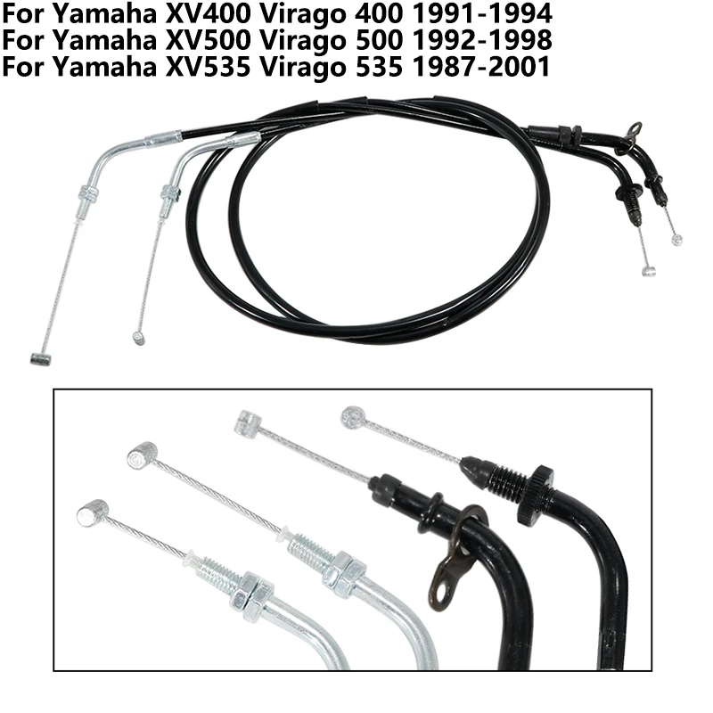 

Motorcycle Push&Pull Throttle Cable Line Wires Parts For Yamaha XV535 Virago 535 XV500 Virago 500 XV400 Virago 400 Accessories