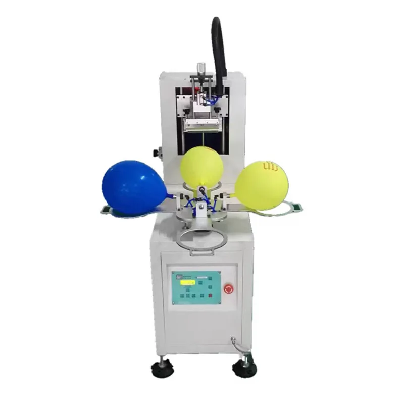 2026-Automatic Inflatable Four-station Balloon Printing Machine Automatic Rotating Monochrome Balloon Screen Printing Machine