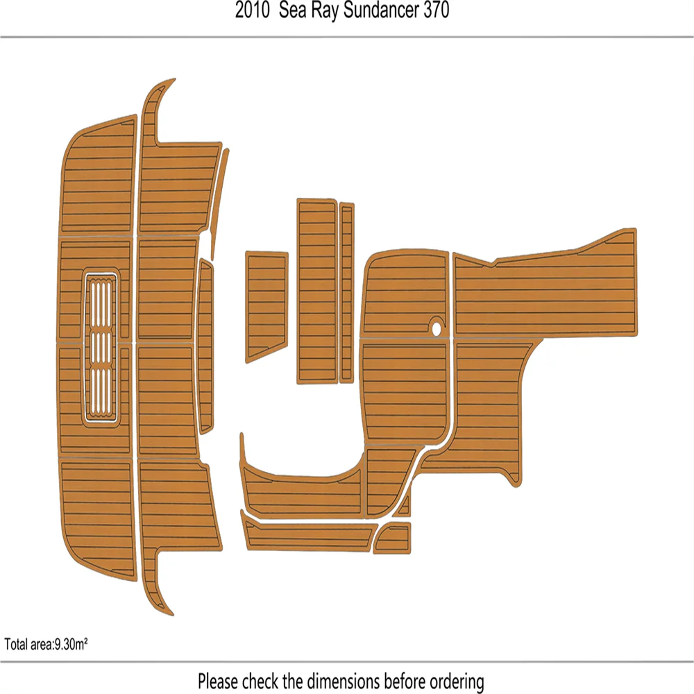 

2010-2014 Sea Ray 370 Sundancer Cockpit Платформа для плавания 1/4 дюйма 6 мм Пол из пенопласта EVA