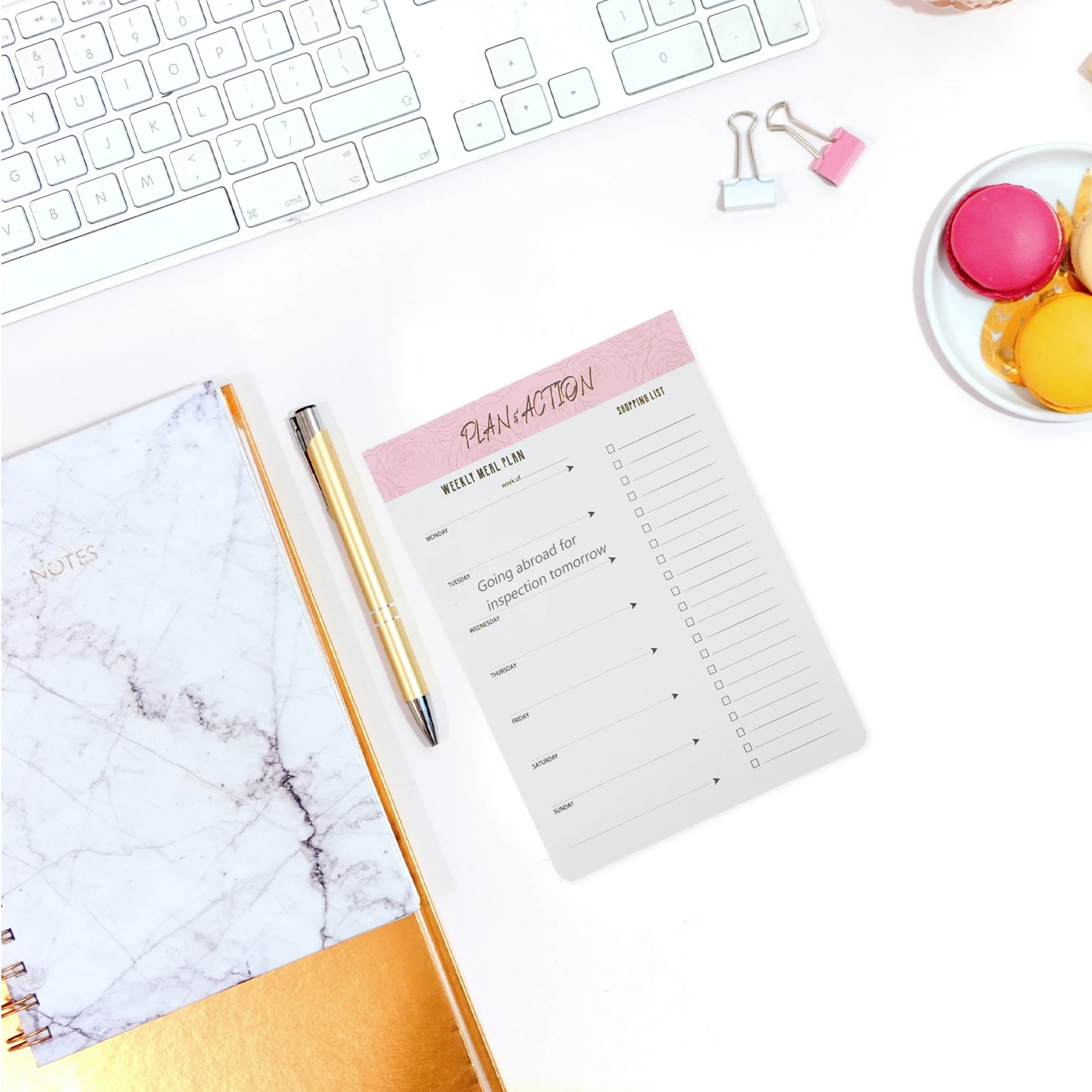 Blocco note strappabile per ufficio Memo domestico Portatile compatto Multifunzione Uso quotidiano Planner Scrittura Schizzi Regalo