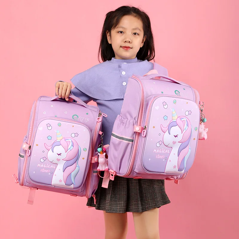 2023 Pink Unicorn School Backpack For Girls Cute Kids Students School Bag Backpacks Children's Boy School Bag Waterproof