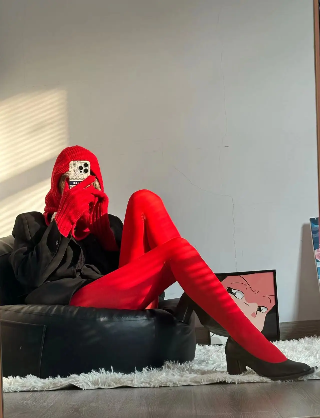 Red Sexy Tights Women Smooth Thin Slim Stocking High Waist Transparent Pantyhose High Elasticity One Piece Ultra Thin Stockings