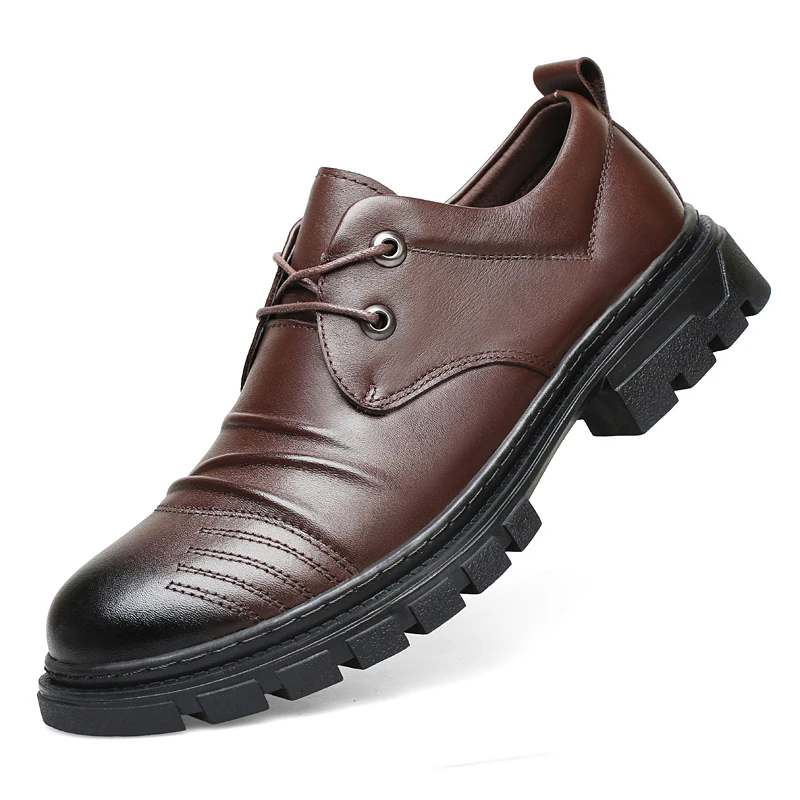 Four season single shoe outdoor men's business casual leather shoes