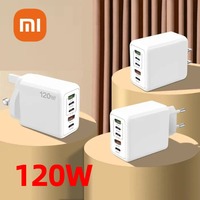 120W Original Xiaomi Charger Turbo Fast Charge Adapter 6A Type C Cable for Redmi K40S K50 K30 Pro Black Shark 4 5 Mi 12 13 Ultra