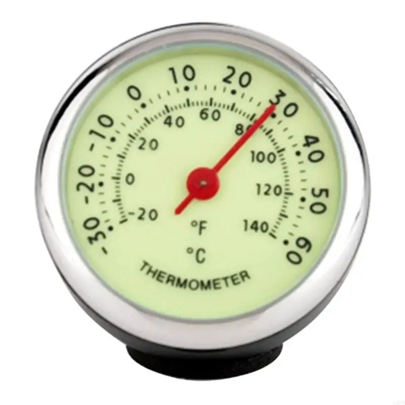 

G88B Round Thermometer with 40mm Panel Diamter Stick-on Temperature Gauge 40mm Panel Diamter for Automobile Household Office