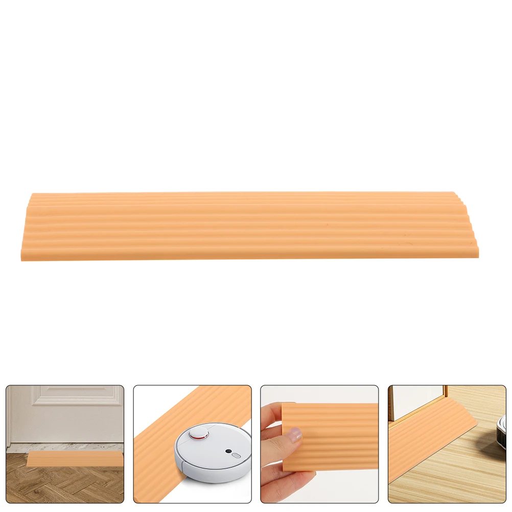 

2pcs Plastic Ramps For Doorways Sweeping Robot Ramp Cushion Wheelchair Transitioning Entry Slope Mats Home Office