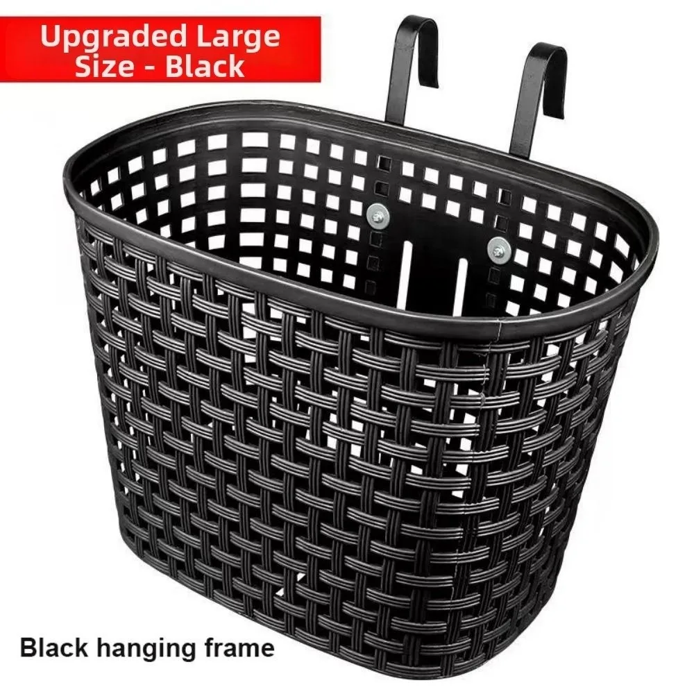 Easy To Install Front Hanging Basket Universal Multicolors Bicycle Storage Bag Plastic Hollow Children Mountain Bike Basket