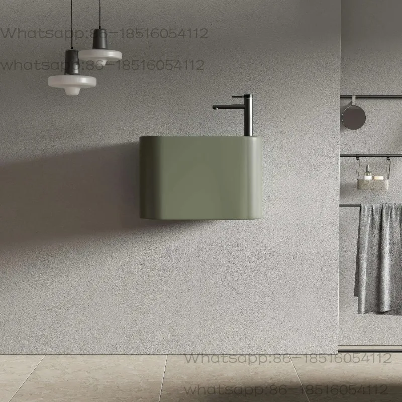 hot-selling custom color small modern countertop wash basin small artificial stone bathroom sink