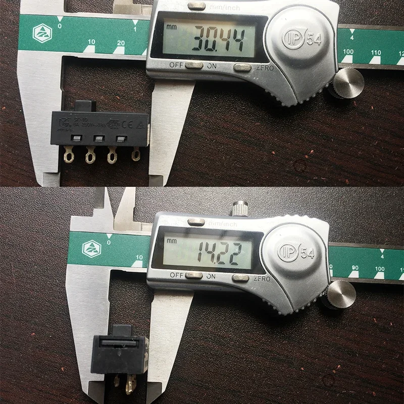 10PCS Micro Mini Black Toggle Switch 3 Gear 4pin Switches Mini Slide Control Switch Electric Band Switch Controller High Quality