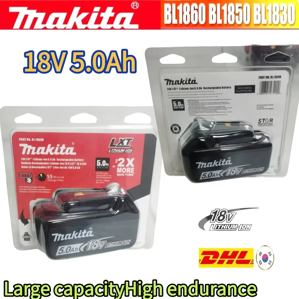 

Новая упаковка, оригинальная батарея для электроинструмента Makita 18 В 5/6/ч, гарантийный сертификат, длительный срок службы батареи, зарядное устройство, быстрая зарядка, продукт