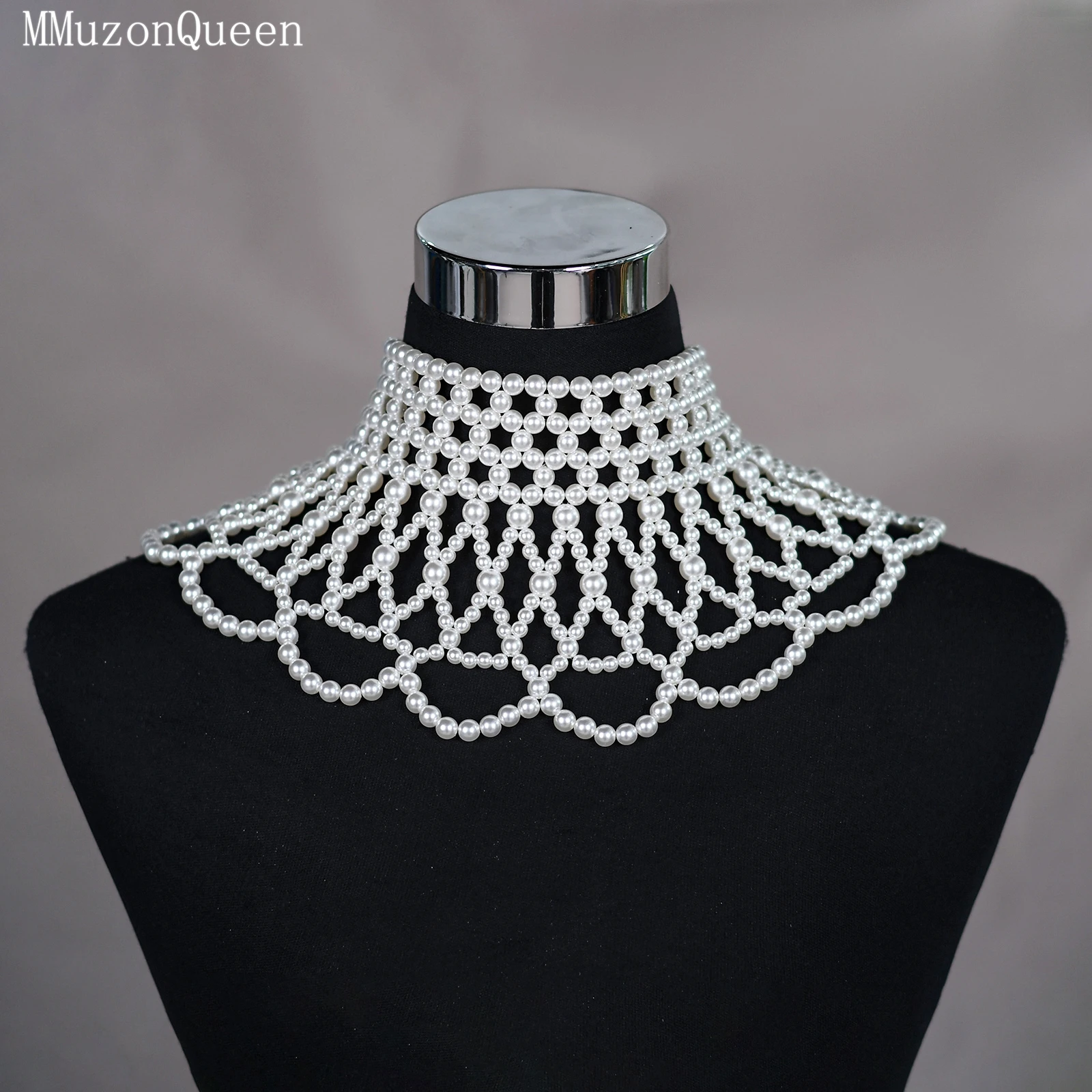 

Женский короткий топ с жемчугом TOPQUEEN, цепочка на тело, болеро, сексуальная цепочка на шею, вечернее платье, свадебные аксессуары, настраиваемые, Vg94